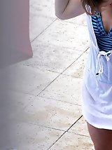 12 pictures - Topless girl in hot bikini panty