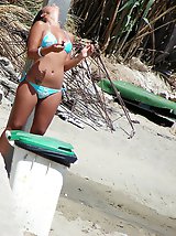 12 pictures - Horny bikini models contest on beach