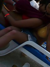 12 pictures - Only tiny bikinis hide their nudity