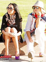 12 pictures - Sexy upskirt girls enjoy a sunny day