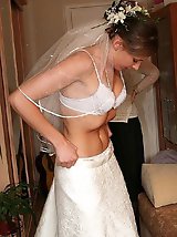 10 pictures - Naughty Brides upskirt photos
