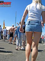 12 pictures - Mini skirts means hot upskirts. Prove - upskirt gallery