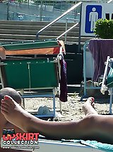 12 pictures - Unconscious tease with bikini butts