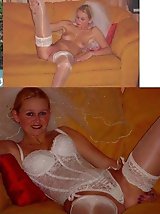 10 pictures - Naughty Brides upskirt photos